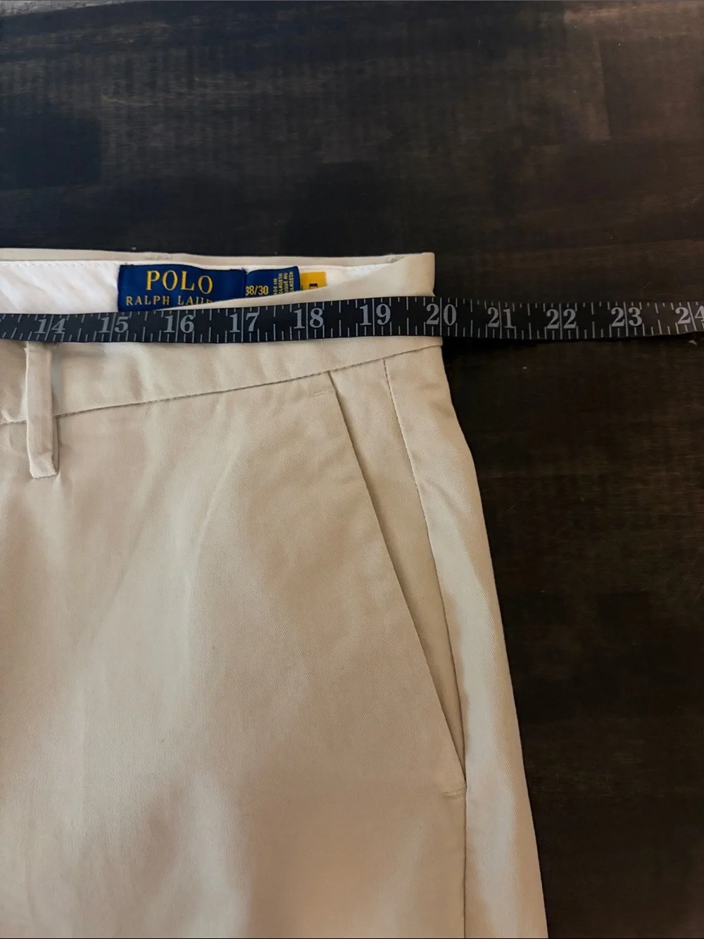 Polo Ralph Lauren Tan Straight Fit Newport Pant Chino Size 38x30 Career Classic